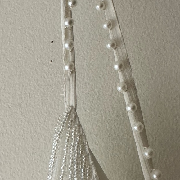 ASOS White Fringe Mini Dress - Picture 4 of 6